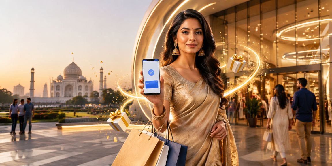 Indian mobile payment experience at landmarks like Taj Mahal